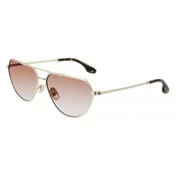 Victoria Beckham VB221S-725 Women's Sunglasses Havana Acetate Brown Gradient 60mm