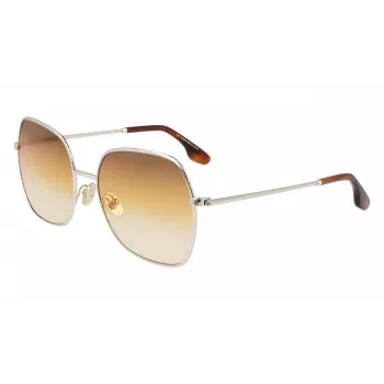 Victoria Beckham VB223S-708 Women's Sunglasses - Havana Acetate Frame, Brown Polycarbonate Lenses, 56mm