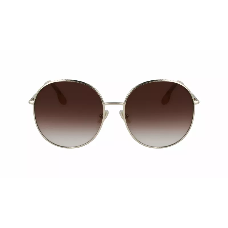 Victoria Beckham VB224S-702 Women's Sunglasses Gold/Havana Brown Gradient 59mm