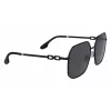 Victoria Beckham VB232S-001 Women's Sunglasses - Black Frame, Grey Gradient Lens, 58mm