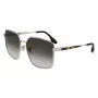 Victoria Beckham VB234S-700 Women's Oversized Square Sunglasses Gold Frame Brown Lens 59mm