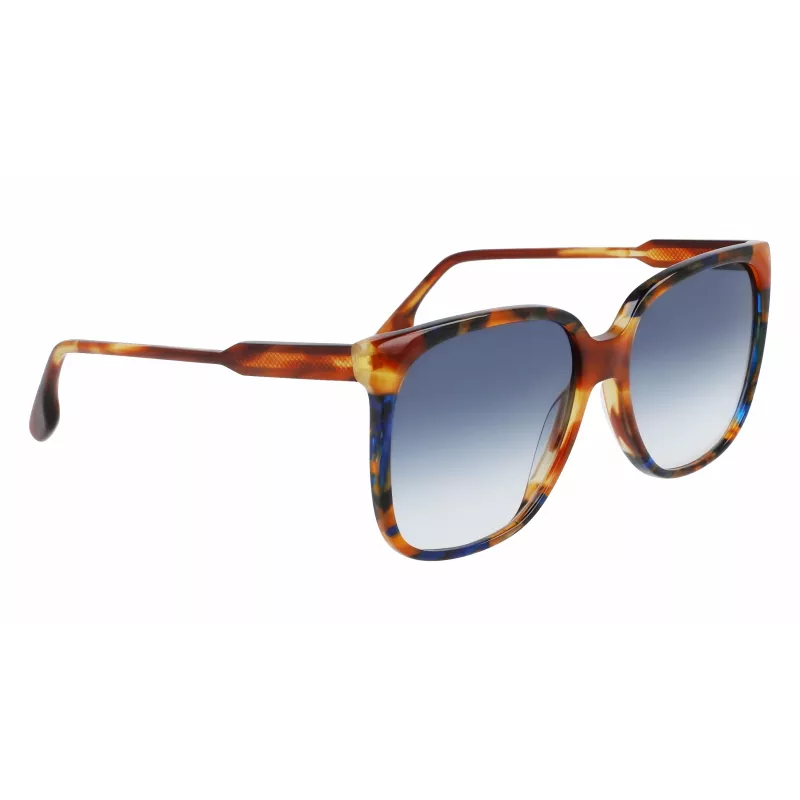 Victoria Beckham VB610SCB-212 Women's Sunglasses Havana Acetate Butterfly Frame Brown Gradient Lens 59mm