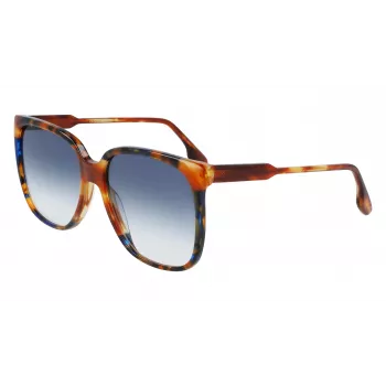 Victoria Beckham VB610SCB-212 Women's Sunglasses Havana Acetate Butterfly Frame Brown Gradient Lens 59mm