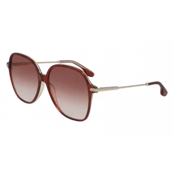 Victoria Beckham VB613S-607 Women's Cat Eye Sunglasses - Havana/Brown Gradient 59mm