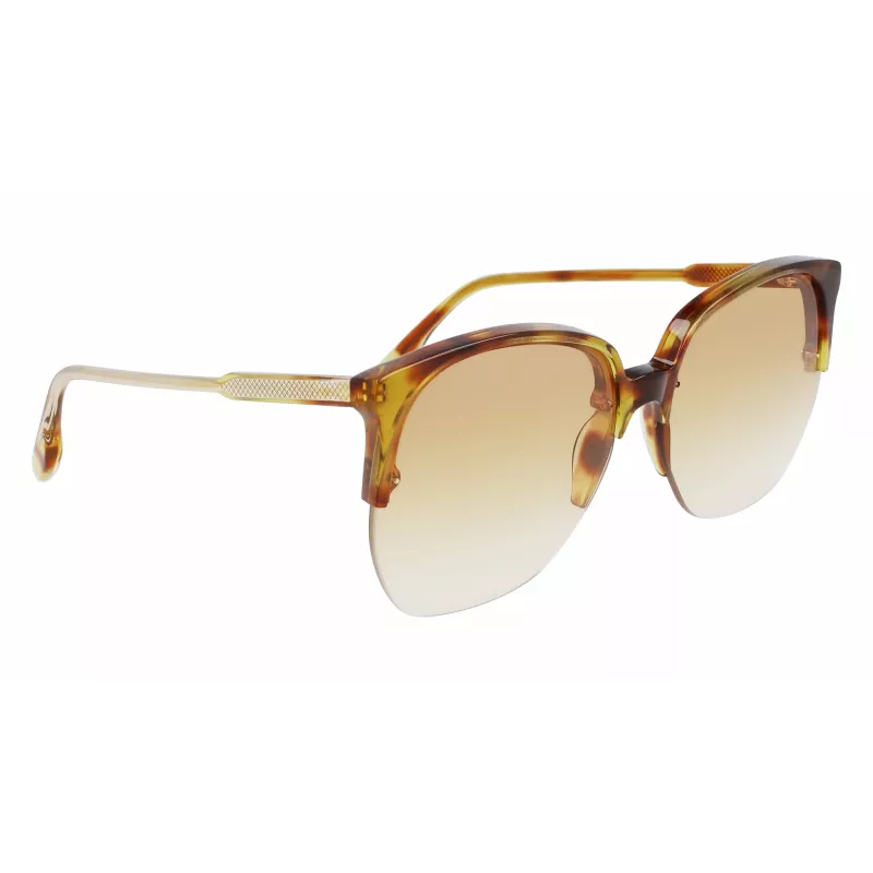 Victoria Beckham VB617S-222 Women's Oversized Butterfly Sunglasses Havana Acetate Brown Gradient