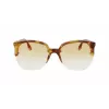 Victoria Beckham VB617S-222 Women's Oversized Butterfly Sunglasses Havana Acetate Brown Gradient
