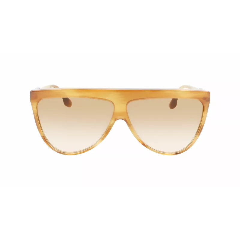Victoria Beckham VB619S6509774 Women's Aviator Sunglasses Gold Frame Brown Gradient Lens 65mm