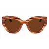 Victoria Beckham VB628S-230 Women's Sunglasses Butterfly Havana Acetate Brown Gradient Lens 55/21/145 mm