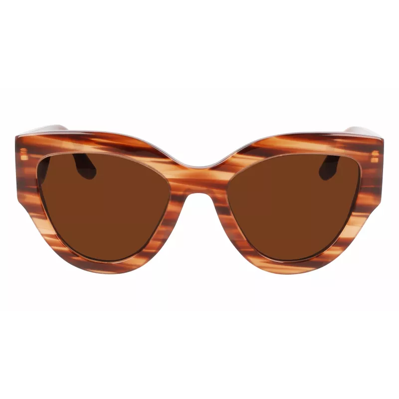 Victoria Beckham VB628S-230 Women's Sunglasses Butterfly Havana Acetate Brown Gradient Lens 55/21/145 mm