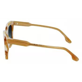 Victoria Beckham VB630S-774 Women's Square Acetate Sunglasses Havana Brown Gradient 53mm
