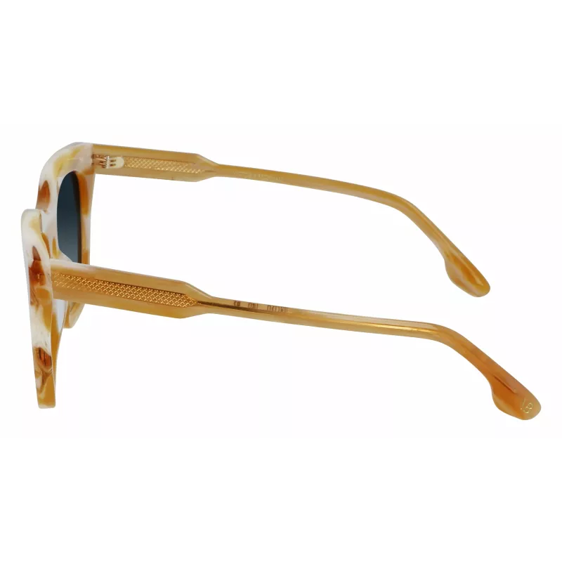 Victoria Beckham VB630S-774 Women's Square Acetate Sunglasses Havana Brown Gradient 53mm