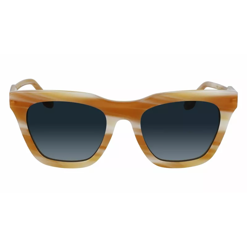 Victoria Beckham VB630S-774 Women's Square Acetate Sunglasses Havana Brown Gradient 53mm