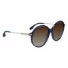 Victoria Beckham VB632S-419 Women's Sunglasses Havana Blue Gradient 58mm