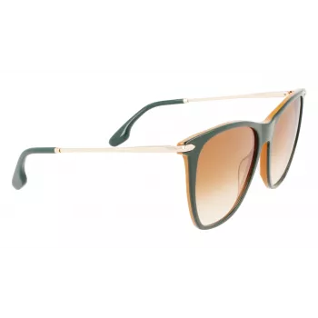 Victoria Beckham VB636S-342 Women's Sunglasses - Havana Tortoise Frame, Brown Gradient Lens, 58mm
