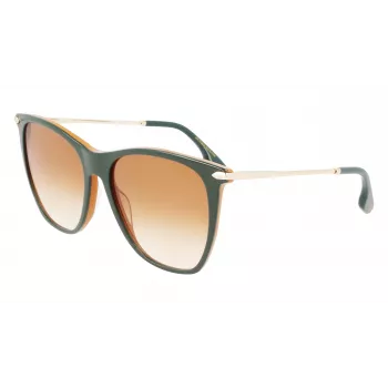 Victoria Beckham VB636S-342 Women's Sunglasses - Havana Tortoise Frame, Brown Gradient Lens, 58mm