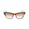 Victoria Beckham VB638S-005 Women's Square Acetate Sunglasses - Black Frame Grey Gradient Lens 55/17/140 mm