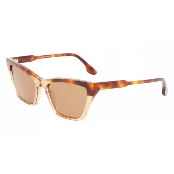 Victoria Beckham VB638S-218 Women's Sunglasses Havana Brown Gradient 55mm