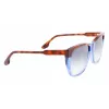 Victoria Beckham VB639S-418 Women's Oversized Square Sunglasses - Dark Blue Acetate Frame with Grey Gradient Lenses