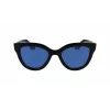 Victoria Beckham VB649S-001 Women's Sunglasses - Black Acetate Frame, Grey Polycarbonate Lenses, 52mm
