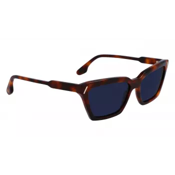 Victoria Beckham VB661S-215 Women's Square Acetate Sunglasses Havana Brown Gradient 57mm