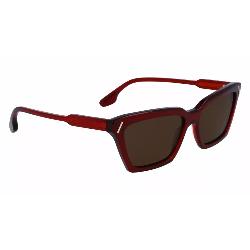 Victoria Beckham VB661S5716610 Women's Square Acetate Sunglasses - Red Havana 57mm