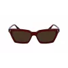 Victoria Beckham VB661S5716610 Women's Square Acetate Sunglasses - Red Havana 57mm