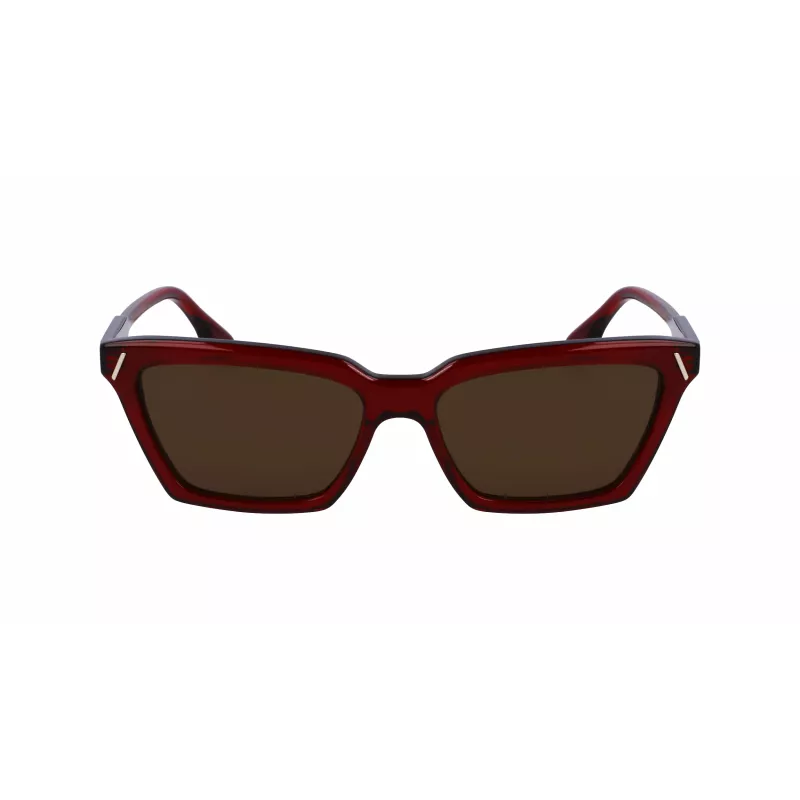 Victoria Beckham VB661S5716610 Women's Square Acetate Sunglasses - Red Havana 57mm