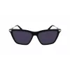 Victoria Beckham VB663S-001 Women's Sunglasses - Black Acetate Frame, Grey Polycarbonate Lens, 57/15/140 mm