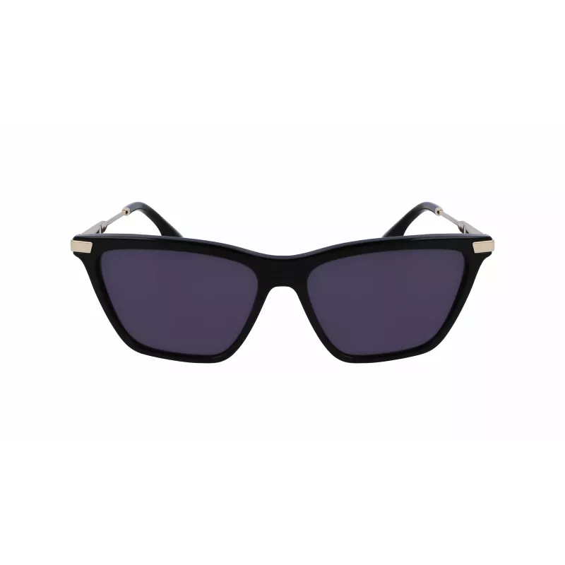 Victoria Beckham VB663S-001 Women's Sunglasses - Black Acetate Frame, Grey Polycarbonate Lens, 57/15/140 mm