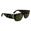Victoria Beckham VB666S Sunglasses Women Black Acetate Square Frame Grey Lens 55mm