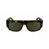 Victoria Beckham VB666S Sunglasses Women Black Acetate Square Frame Grey Lens 55mm