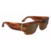 Victoria Beckham VB666S5516223 Women's Square Sunglasses - Brown Havana Acetate Frame with Brown Gradient Lenses - 55/16/145 mm