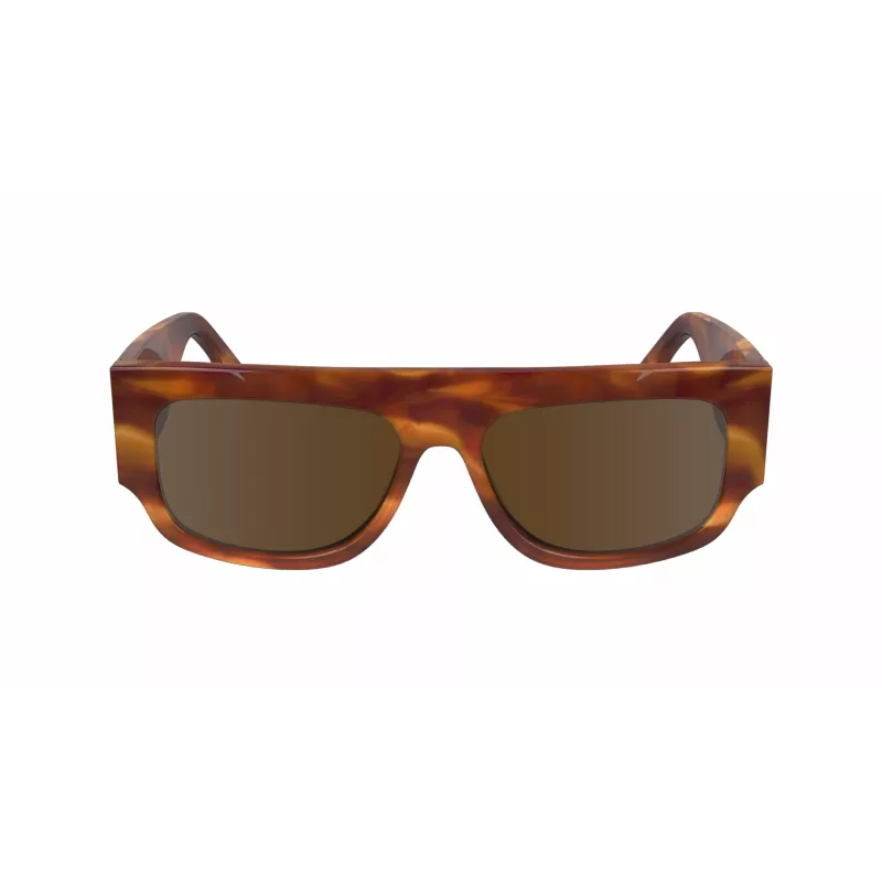 Victoria Beckham VB666S5516223 Women's Square Sunglasses - Brown Havana Acetate Frame with Brown Gradient Lenses - 55/16/145 mm
