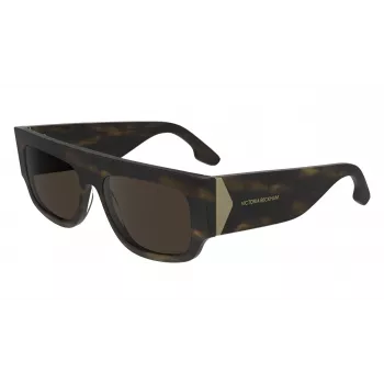 Victoria Beckham VB666S5516321 Women's Oversized Square Sunglasses Havana Brown Gradient 55mm