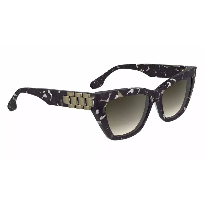 Victoria Beckham VB668S5516010 Women's Square Sunglasses - Black Acetate Frame, Grey CR-39 Lens, 55mm