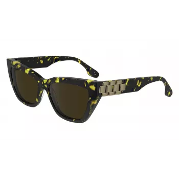 Victoria Beckham VB668S5516012 Women's Square Sunglasses Black Acetate Grey Lens 55/16/145 mm
