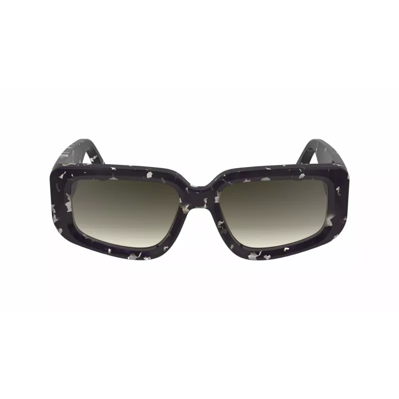 Victoria Beckham VB670S-010 Women's Oversized Square Sunglasses Black Acetate Grey Lens 54mm