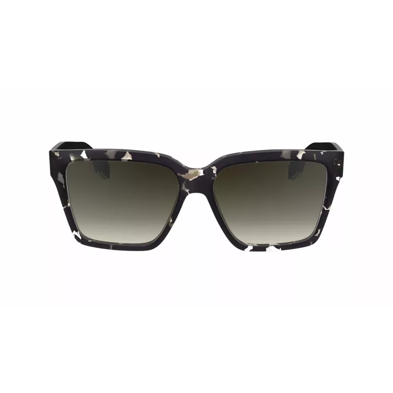 Victoria Beckham VB672S5715010 Women's Oversized Square Sunglasses - Black Acetate Frame, Grey Polycarbonate Lens, 57/15/140 mm