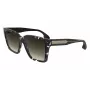 Victoria Beckham VB672S5715010 Women's Oversized Square Sunglasses - Black Acetate Frame, Grey Polycarbonate Lens, 57/15/140 mm