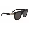 Victoria Beckham VB675S5220001 Women's Sunglasses - Black Acetate Frame, Grey Polycarbonate Lenses, 52mm