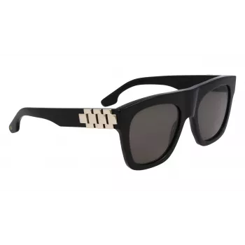 Victoria Beckham VB675S5220001 Women's Sunglasses - Black Acetate Frame, Grey Polycarbonate Lenses, 52mm