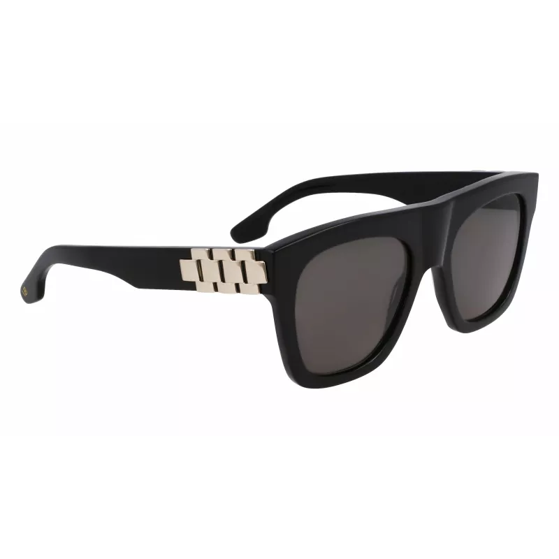 Victoria Beckham VB675S5220001 Women's Sunglasses - Black Acetate Frame, Grey Polycarbonate Lenses, 52mm