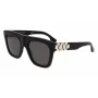 Victoria Beckham VB675S5220001 Women's Sunglasses - Black Acetate Frame, Grey Polycarbonate Lenses, 52mm