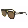 Victoria Beckham VB675S5220012 Women's Sunglasses, Black Acetate Frame, Dark Grey Polycarbonate Lenses, 52mm