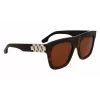 Victoria Beckham VB675S5220227 Women's Oversized Square Sunglasses, Dark Havana, Gradient Grey Lenses, 52mm