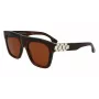 Victoria Beckham VB675S5220227 Women's Oversized Square Sunglasses, Dark Havana, Gradient Grey Lenses, 52mm