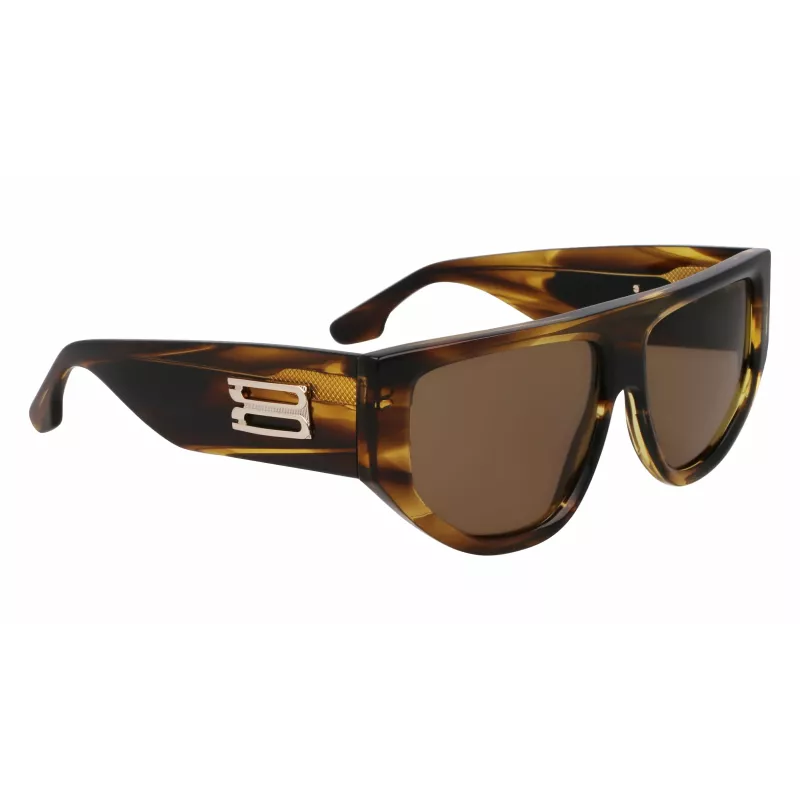 Victoria Beckham VB676S Women's Sunglasses - Havana Brown Acetate Frame with Brown Gradient Lenses - 55/14/145 mm