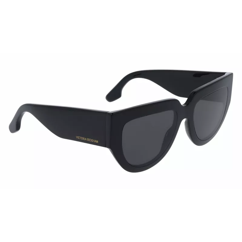 Victoria Beckham VB679S 53mm Square Sunglasses for Women, Black Frame, Grey UV400 Lenses