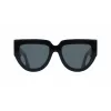 Victoria Beckham VB679S 53mm Square Sunglasses for Women, Black Frame, Grey UV400 Lenses
