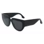 Victoria Beckham VB679S 53mm Square Sunglasses for Women, Black Frame, Grey UV400 Lenses